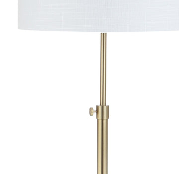 June 65" Adjustable Metal/Marble LED Floor Lamp - JONATHAN Y